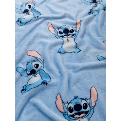 Disney Lilo & Stitch blue fleece blanket 120x150cm - British product