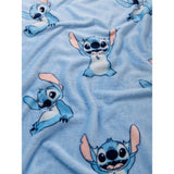 Disney Lilo & Stitch blue fleece blanket 120x150cm - British product