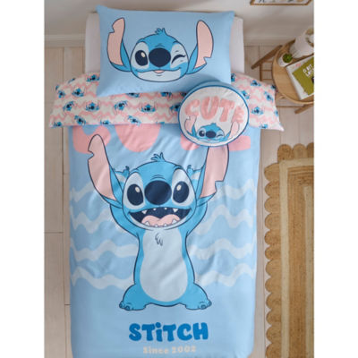Disney Stitch blue reversible duvet set - British product