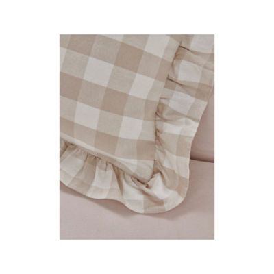 Stacey Solomon gingham frill cushion 45x45, imported from the UK