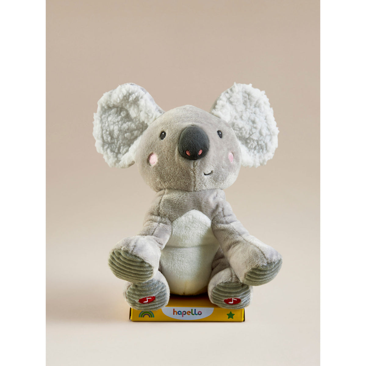 Hapello Grey Peekaboo Koala activity toy - British product