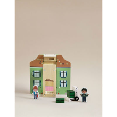 ASDA toy van set fold out 12x21x12cm (British brand)