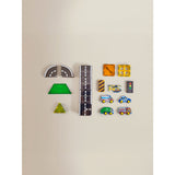 Hapello city tile set 18-piece with vehicles, imported from the UK
