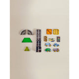 Hapello city tile set 18-piece with vehicles, imported from the UK