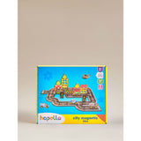 Hapello city tile set 18-piece with vehicles, imported from the UK