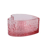 George Home glass heart tealight holder 9x9x4.1cm, imported from the UK