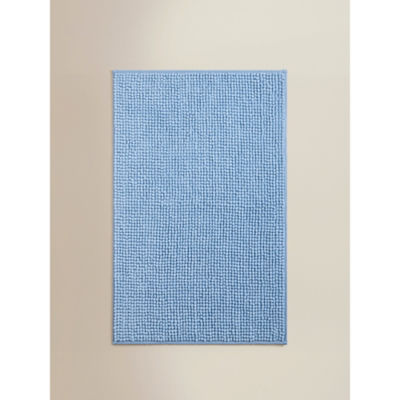 George Home blue chambray cotton bath mat, imported from the UK