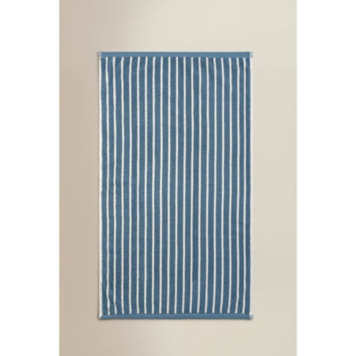George Home hand towel blue pinstripe, UK version