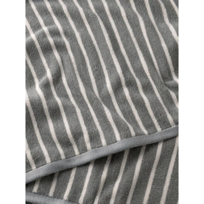 George Home grey pinstripe cotton hand towel - British product