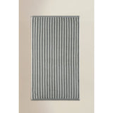 George Home grey pinstripe cotton bath sheet, imported from the UK