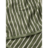 George Home green pinstripe cotton bath sheet - British product