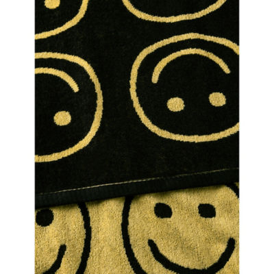 George Home yellow Lucky Charm Smiles cotton bath sheet (British brand)