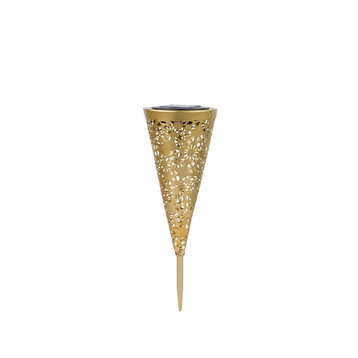 George Home gold metal stake light 11x11x31.5cm - British product
