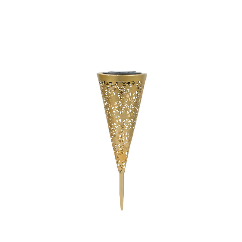 George Home gold metal stake light 11x11x31.5cm - British product