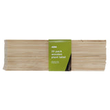 ASDA wooden plant labels 20 pack natural colour (British brand)