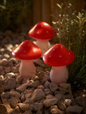 George Home red mushroom solar stake lights, UK version