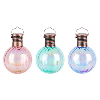 Solar hanging bulbs warm white LED 8x8x10.3cm, imported from the UK
