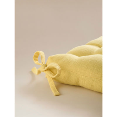 George Home yellow polyester seat pad set of 2 (British brand)