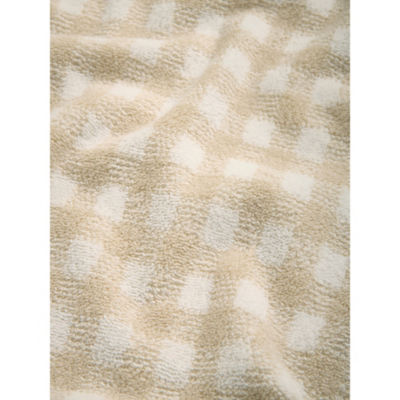 Stacey Solomon cream gingham cotton towel range, imported from the UK