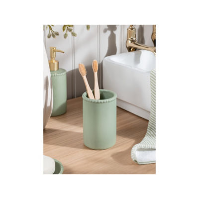 Stacey Solomon green beaded tumbler, imported from the UK