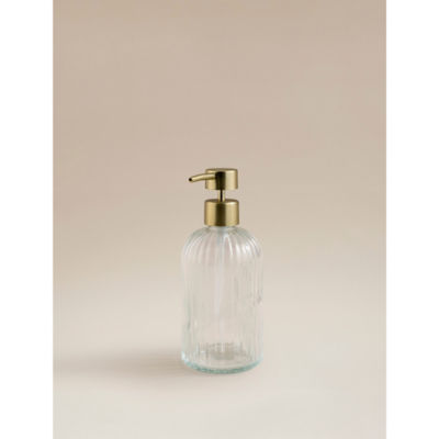 George Home ribbed glass soap dispenser, UK version