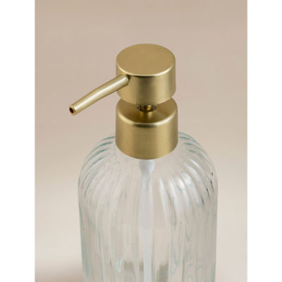George Home ribbed glass soap dispenser, UK version