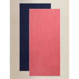 George Home beach towels navy and pink set of 2 (British brand)