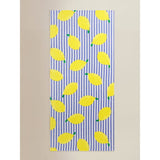 George Home lemon striped cotton beach towel 71x152cm (British brand)