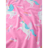 George Home unicorns print cotton towel 71x152cm - British product