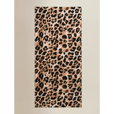 George Home leopard print beach towel 71x152cm - British product