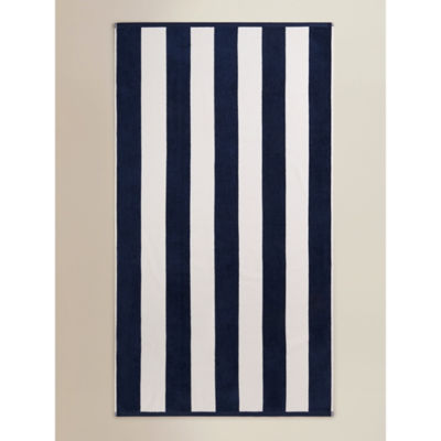 George Home large striped cotton beach towel (British brand)