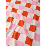 George Home checkerboard cotton beach towel 79x152cm, UK version