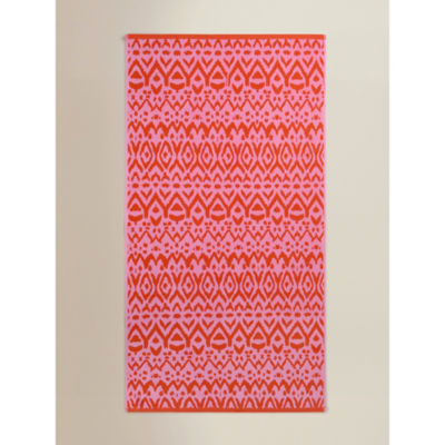 George Home Ikat design cotton beach towel 79x152cm - British product
