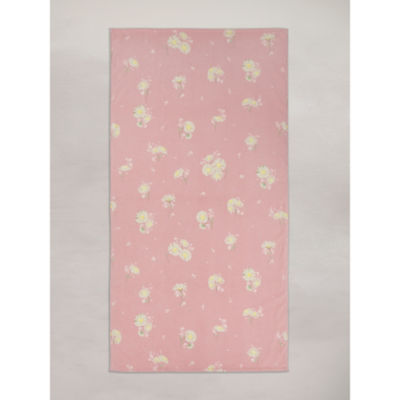 ASDA Stacey Solomon Pink Printed Cotton Beach Towel 79 x 152 cm- Buy online at McGrocer