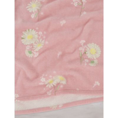Stacey Solomon pink printed cotton beach towel, British brand
