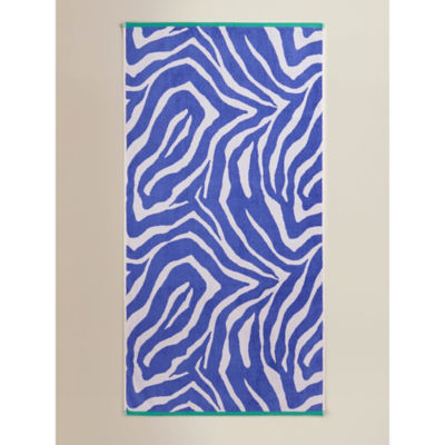 George Home zebra print beach towel 79x152cm (British brand)