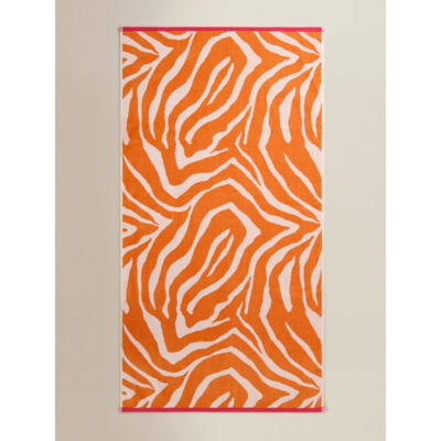 ASDA George Home Zebra Print Design Cotton Beach Towel 79 x 152cm- Buy online at McGrocer