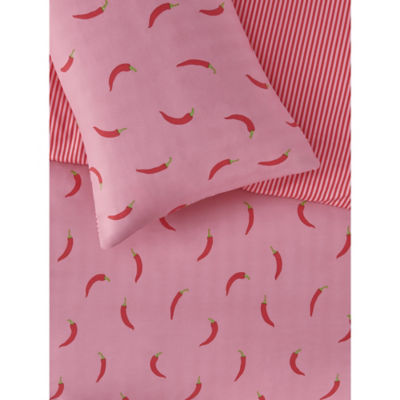 George Home pink Just Chillin' microfibre duvet set Double (British brand)