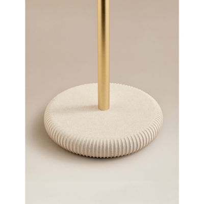 George Home natural sandstone ribbed toilet roll stand, UK version