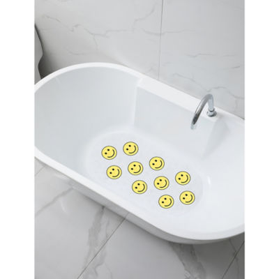 George Home yellow lucky charm smiles PVC bath mat 69x39cm, UK version