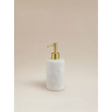 George Home white stoneware soap dispenser 8x8x18.7cm, UK version
