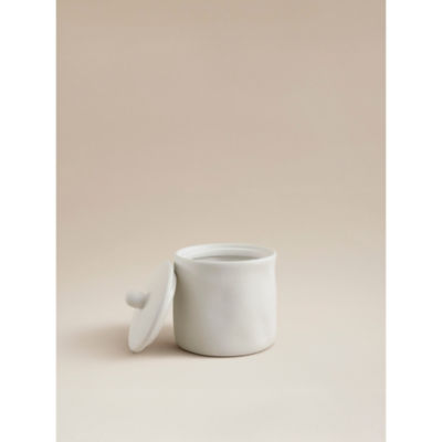 George Home white stoneware lidded pot (British brand)