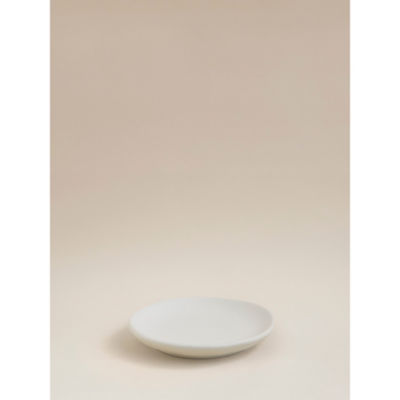 George Home white dimple stoneware soap dish - British product