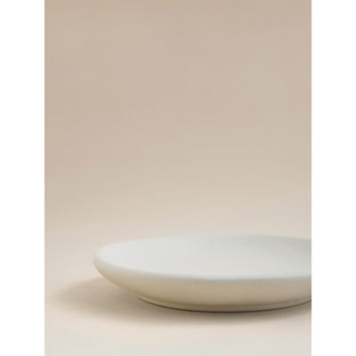 George Home white dimple stoneware soap dish - British product