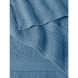 Blue Chambray cotton bath sheet, imported from the UK