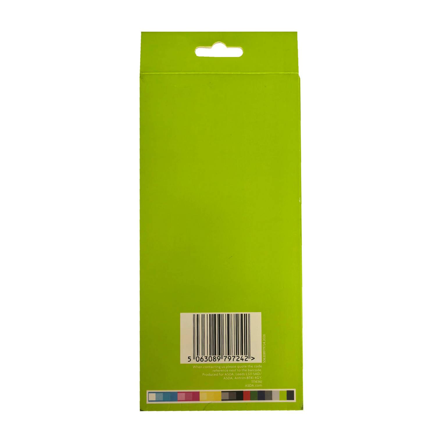 ASDA pencils with erasers 12 pack colourful - British product