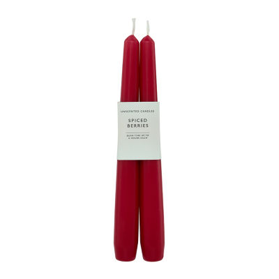Taper candles Spiced Berries 2 pack 47.7g each, imported from the UK