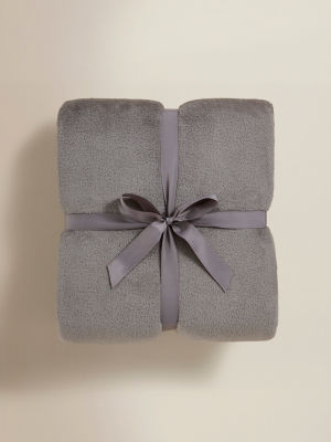 George Home supersoft throw grey high rise (British brand)