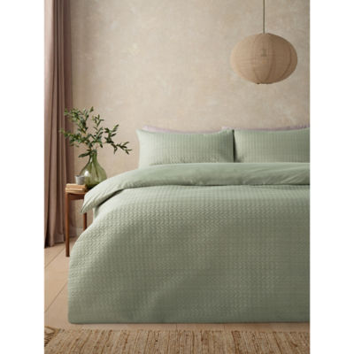 George Home Green Leaves Pinsonic duvet set double - British product