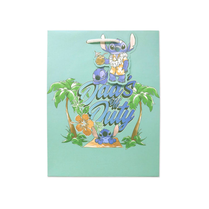 Disney Stitch Father's Day gift bag paper (British brand)